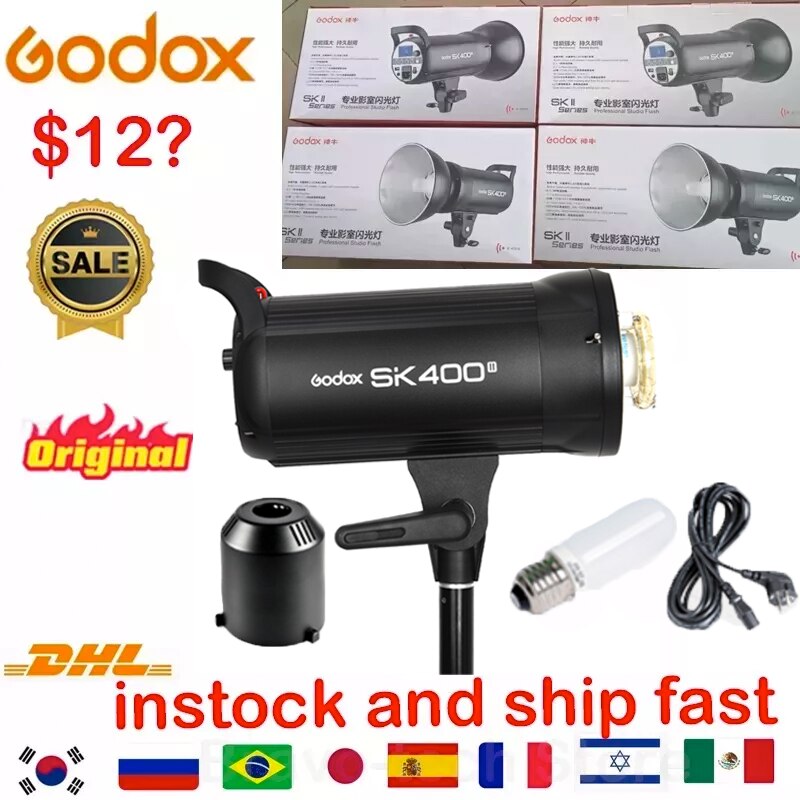 Godox-SK400II 400ws GN65  Ʃ ÷ Ʈκ..
